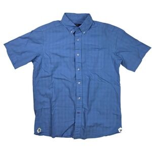 Daniel Cremieux Collection Classic Fit Blue Check Button Down Shirt Men's Size M